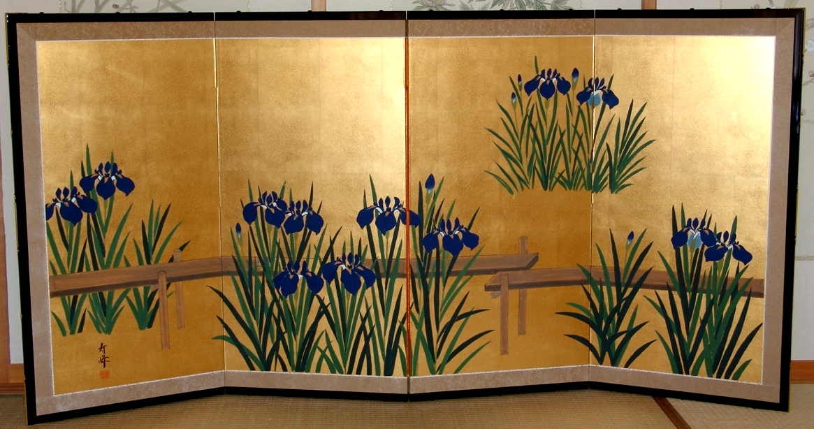 the famous iris by Korin Ogata