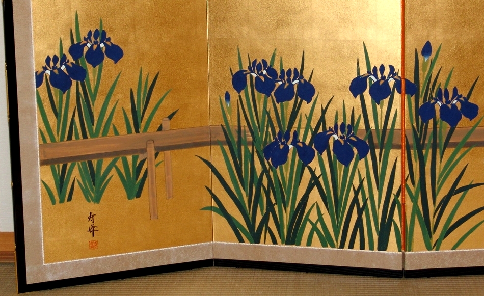 the famous iris by Korin Ogata
